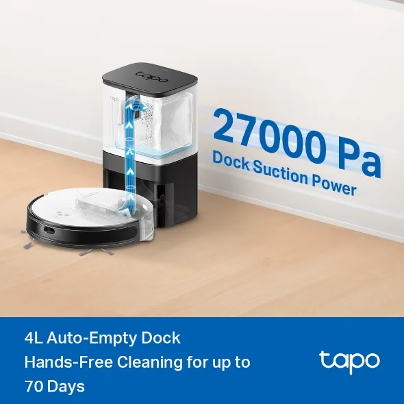 Sweeping | Vacuuming | Mopping | Emptying Tapo RV20 Mop Plus New MagSlim 3