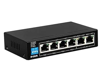 D-Link DES-F1006P-E 6-Port 10/100 Long Range PoE+ Surveillance Switch 3