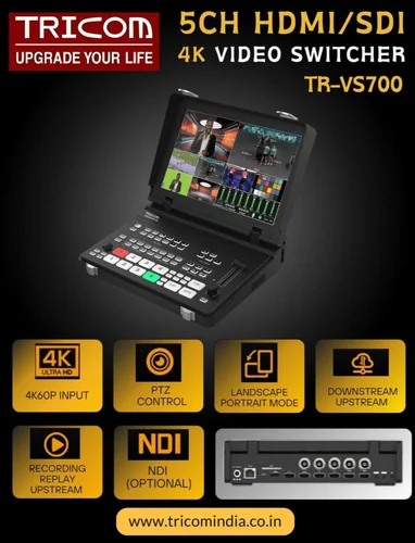 TRIC0M TR-VS700 5CH HDMI/SDI PROFESSIONAL 4K VIDEO SWITCHER