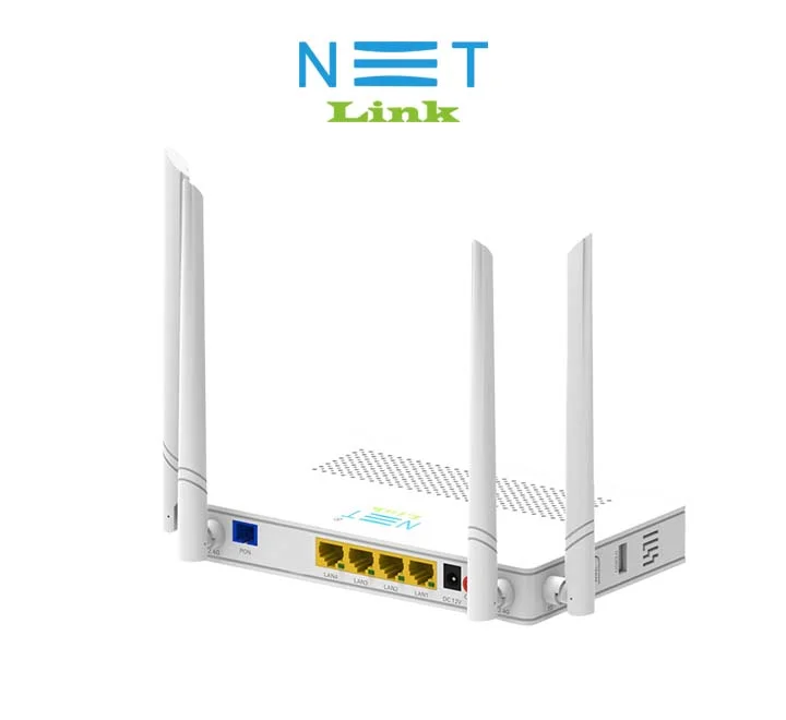 NETLINK GPON ONT V2804AC-Z | 4GE + WiFi5 + USB3.0 | Dual Mode XPON (GPON/EPON) 4