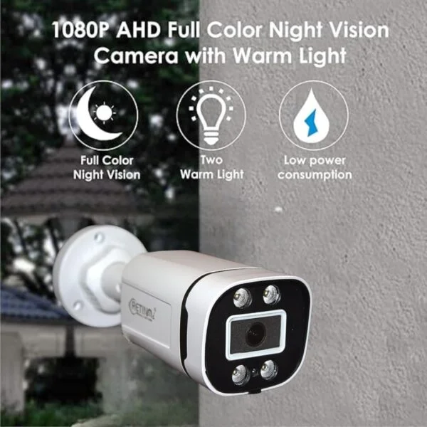RETINAI HD Bullet 2.4MP CCTV Camera – High-Resolution Bullet Surveillance Camera with Color Vision, Mic, Night Vision, and Smart WiFi Support 5