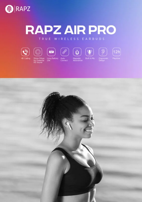 RAPZ Air Pro True Wireless Earbuds 3