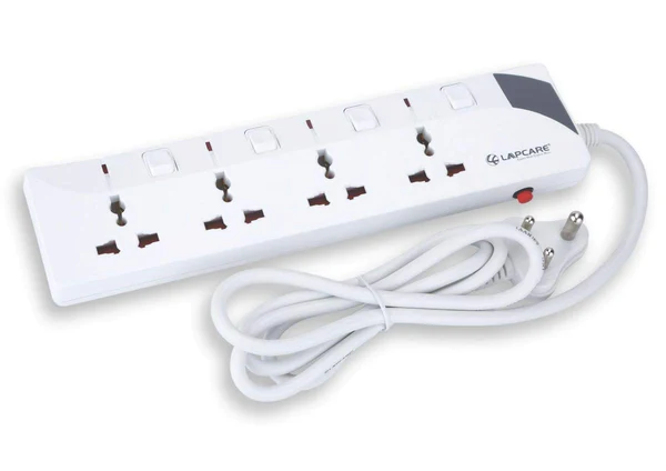 Lapcare 4 Way Extension Socket with Spike Buster, 5M Heavy Duty Cable 2