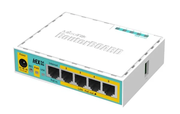 MikroTik hEX PoE Lite RB750UPr2 Compact PoE Router for Small Networks 2