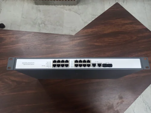 Tricom Rack Mount Poe Switch 16+2+2 SFP All Port POE Gigabit Switch 350W 3