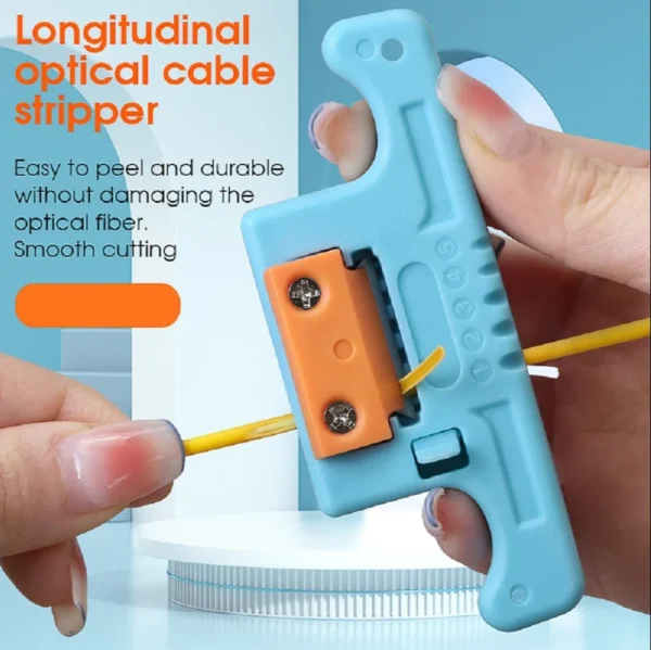 Stripper HMSAT5 – Optical Fiber Tube Stripper (1.9–3.0mm) with Replaceable Blade