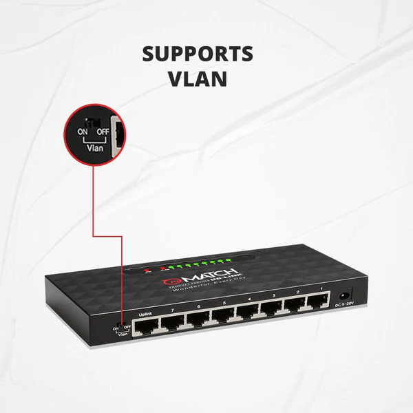 MATCH LB-Link BL-SG1008 8 Port Gigabit Ethernet Switch 4