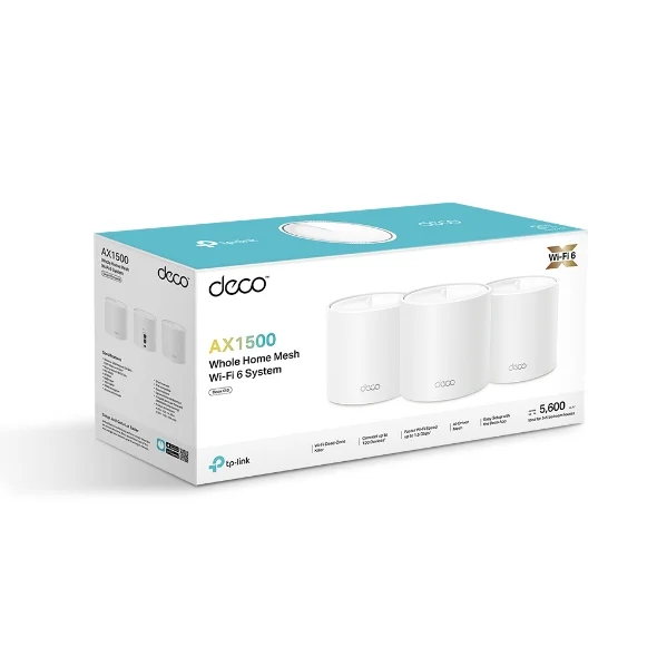Home Mesh Wi-Fi 6 TP-Link Deco X10 AX1500 pack of 3 6