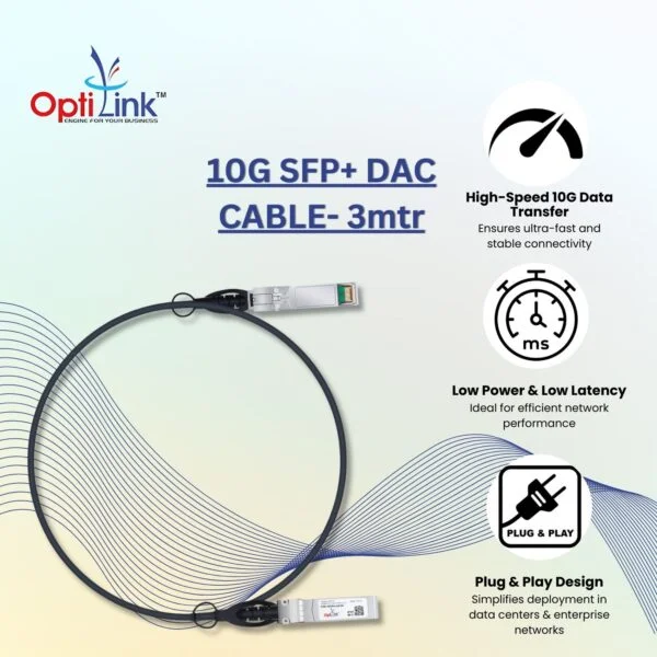 Optilink SFP 10G SFP+ DAC CABLE-3m 2