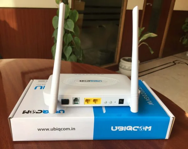 UBIQCOM UB5021 GVW ONU Router | 1GE + 1FE + 1 POTS | Single Band WiFi XPON ONT for FTTH 2