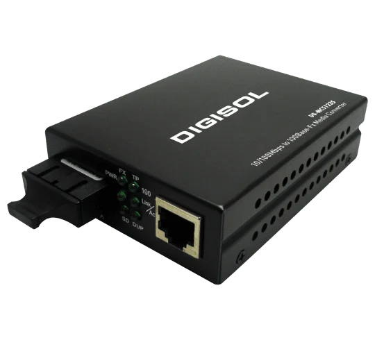 Digisol DG-MC5123S-PTL – 100Base-TX/Fx Single fiber Media Converter