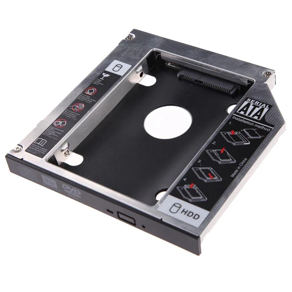 HDD Harddisk Caddy 12.5mm SSD SATA Adapter for Laptop and Notebook 2