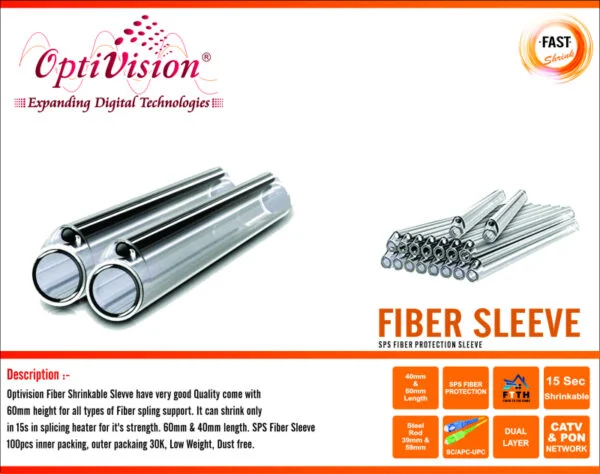 Optical Fiber Protection Sleeves- 60MM (500pce) 2
