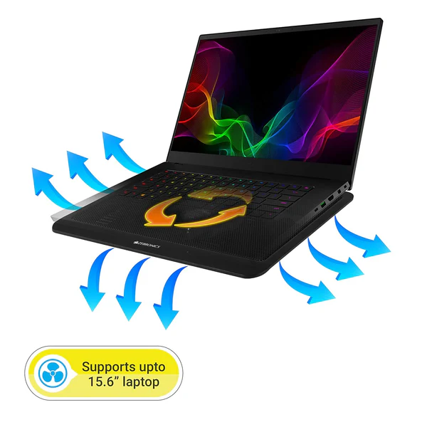 Zebronics –  Laptop Cooling Pad ZEB-NC1200 with 125mm Fan, USB Powered 5