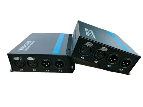 TRICOM Balanced XLR Audio to Fiber Converter Bi-directional (2 channel Bi-directional) 3