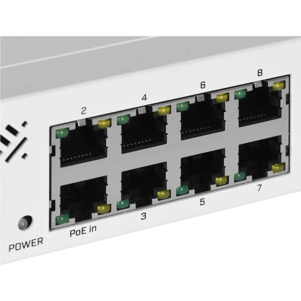 MikroTik CSS610-8G-2S+IN Ultra-Powerful Managed Switch – 8 Gigabit Ports, 2 SFP+ 5