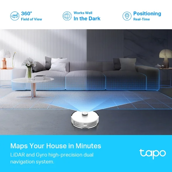 Robot Vacuum & Mop Tapo RV30 LiDAR Navigation Robot Vacuum & Mop 4
