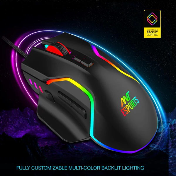 Gaming Mouse – Ant Esports GM320 RGB Wired, 12800 DPI 3