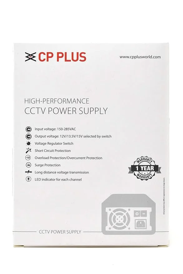 CP PLUS CP-LPS-PD08-12D CCTV Power Supply – 8 Channel, 12V DC Output 5