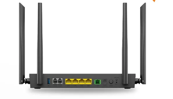 Maxxtek EC4342Z AX1800 GPON ONT | Dual Band Wi-Fi 6 Router with 6 Ports & WPA2 Security 2