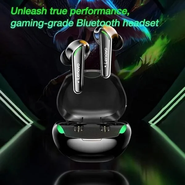 Lenovo XT92 Thinkplus Gaming Earbuds – Wireless Bluetooth 5.1, Low Latency, 10mm Driver, HiFi Sound (Black) 4