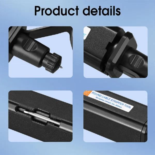 Fiber Optical Stripper Tool – 19–40MM Longitudinal & Transverse Cable Opener 4