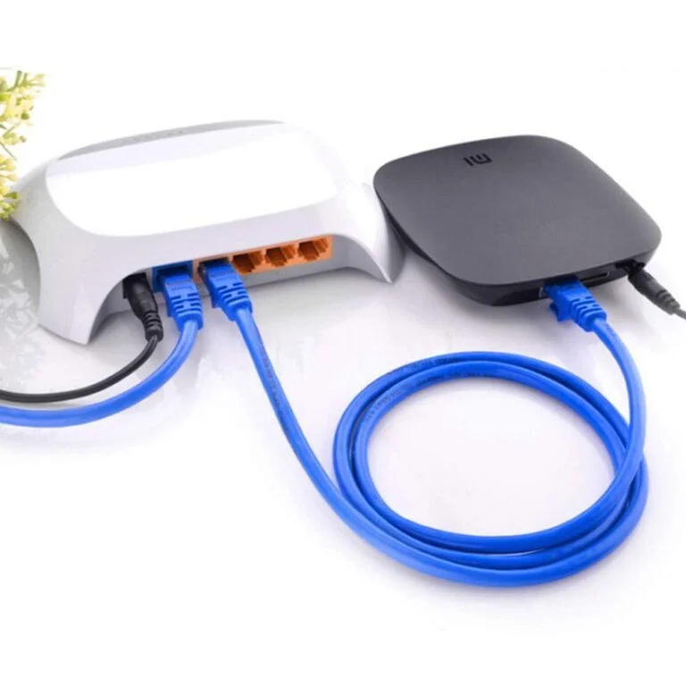 Lan Cable With Gold Blue, 4 Pair RJ45 Connector 1 MTR 2