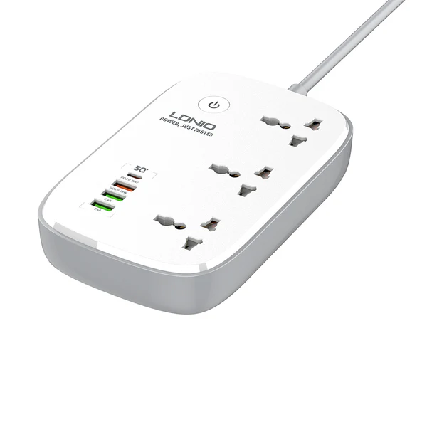 LDNIO SCW3451 Smart Extension Socket – 2500W, 4 USB Ports (30W Fast Charging) 3