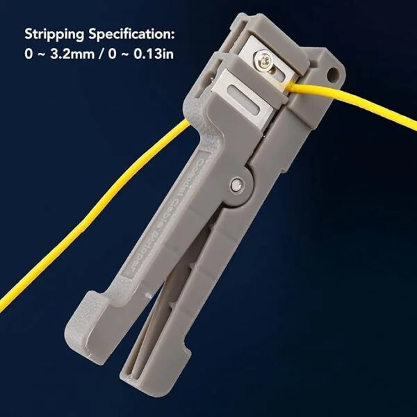Coaxial Cable Stripper, 45-163 Fiber Optic Jacket Stripper Coaxial Stripper Cable Stripping Cutter Tool Wire Stripping Tool, Wire Strippers 4