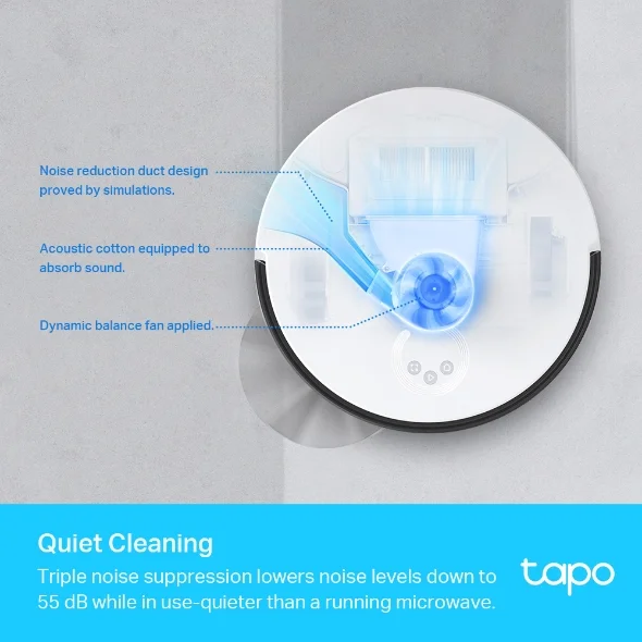 Robot Vacuums Tapo RV30 Plus New LiDAR Navigation Robot Vacuum & Mop 5