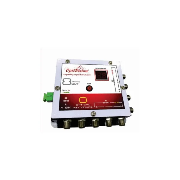 OptiVision 8 Out Optical Receiver – Model 2068 Single IC DC Node