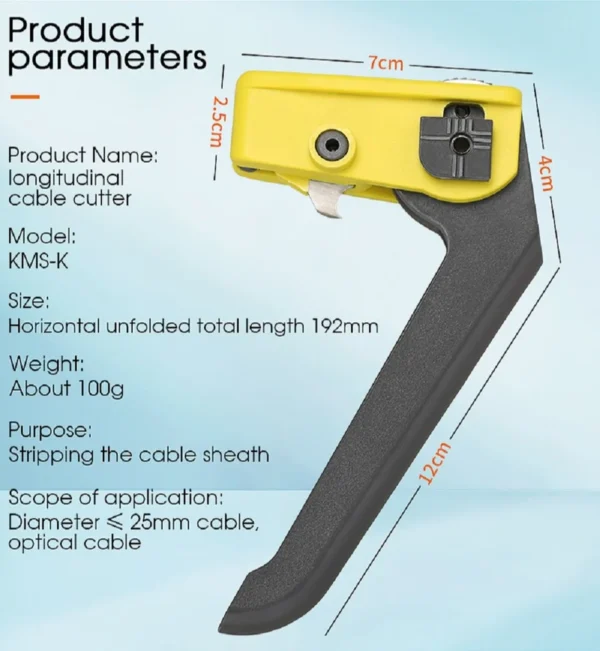 Fiber Optic stripper 0-25mm fiber optic cable opener 5
