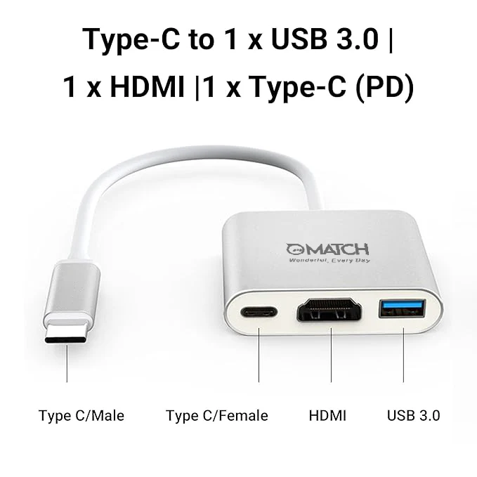 Match LB- Link BL-TC31 TYPE C 3 IN 1 CONVERTER 2