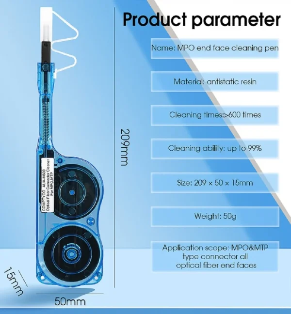 FACE Cleaning Pen Cable – MPO/MTP Fiber Optical Face Cleaner, 600+ Uses 4