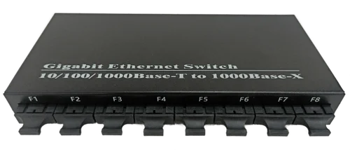 TRICOM Gigabit Ethernet Fiber Switch 8 Fiber Port and 2 Ethernet Port Dual Fiber 1000mbps 2