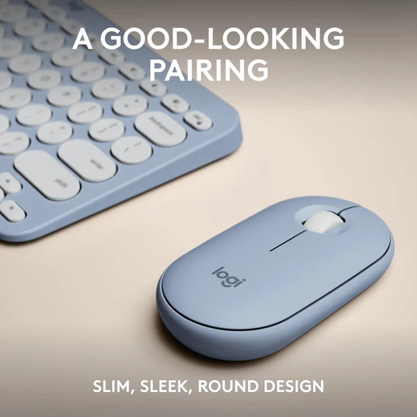 Logitech Pebble 2 Wireless Keyboard and Mouse Combo – Slim, Portable, Bluetooth