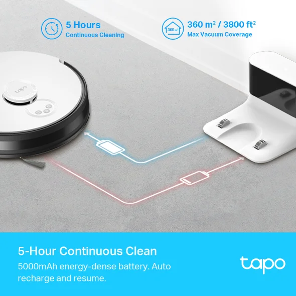 Robot Vacuum & Mop Tapo RV30 LiDAR Navigation Robot Vacuum & Mop 3