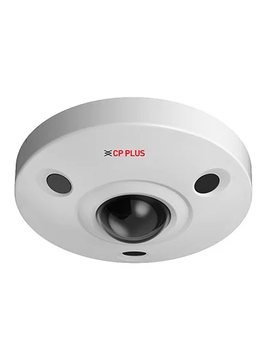 CP PLUS 4K 8MP HDCVI IR Fisheye CCTV Camera (CP-UVC-EC4K08L2C-D) – 360° Panoramic View, 15M Night Vision, WDR, Indoor/Outdoor