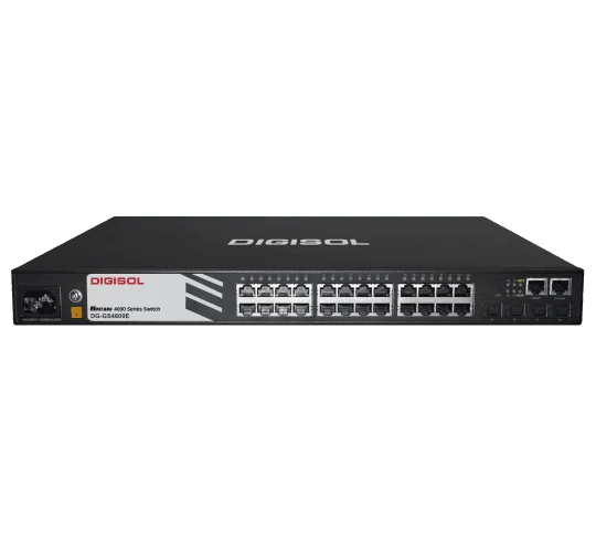 DIGISOL DG-GS4600E Series – L2 Gigabit Switch with Dual Stack Support, Fanless Design & Advanced Security Features