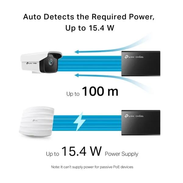 TP-Link TL-POE150S PoE Injector – IEEE 802.3af, 48V Gigabit Ethernet Adapter up to 100 Meters 3