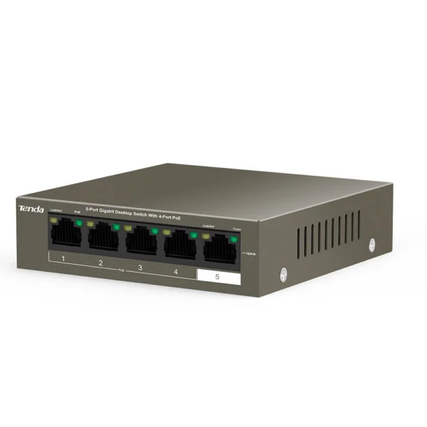 Tenda TEG1105P-4-63W 5-Port Gigabit Desktop Switch 3