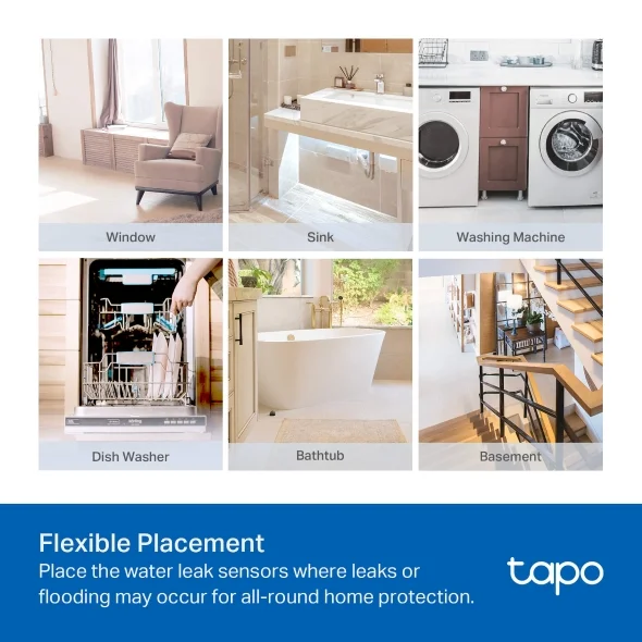 Smart Sensors Tapo T300 Smart Water Leak Sensor 5