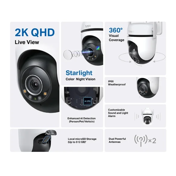 TP-Link Smart WiFi Cameras TP-Link TAPO C520WS WIFI CCTV CAMERA 2