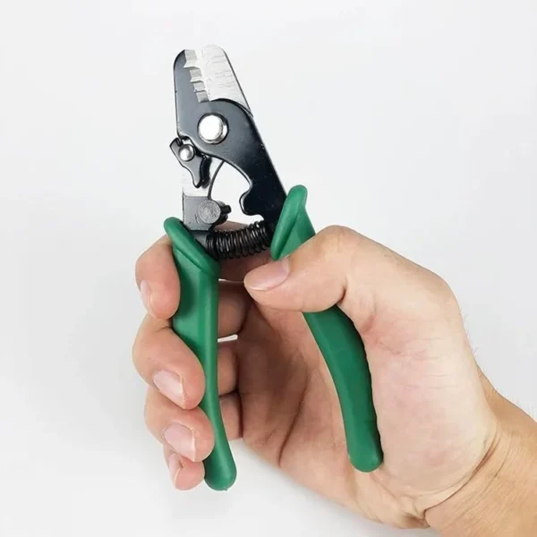 Fiber Optical Stripper – 3-Hole Tool Steel Cable Cutter for 0.125mm–3mm 3