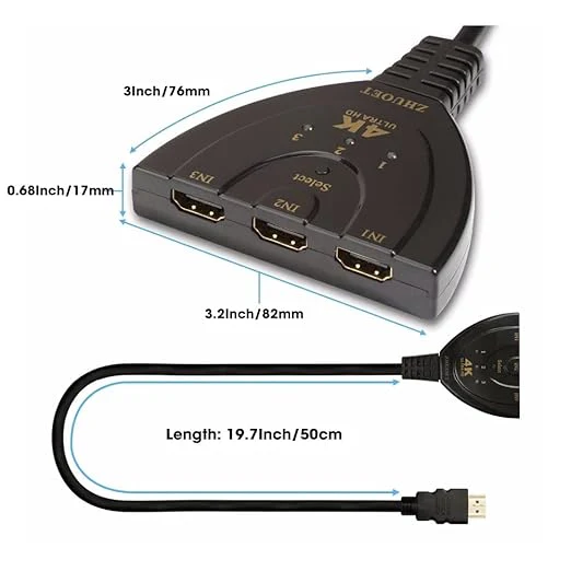 MATCH LB-LINK BL-HDM3SW4K HDMI switch 3 PORT 4K 4