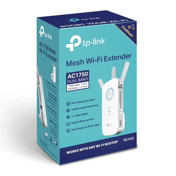 Wi-Fi Range Extender TP-Link RE450 AC1750 Wi-Fi Range Extender 4