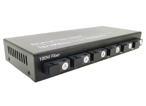 TRICOM 100mbps 6 Fiber & 2 Ethernet Media Converter SMSF 20KM