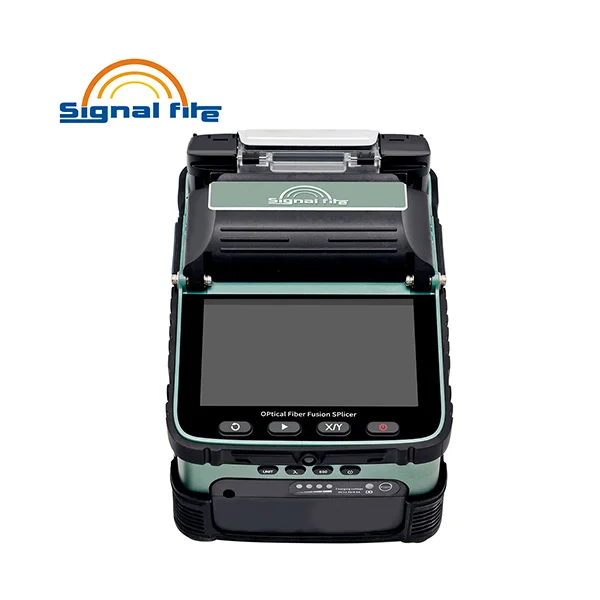 Signal Fire AI-6 Fusion Splicer – 6 Motor Core Alignment Splicing Machine | 8s Splicing, 18s Heating, VFL & OPM Functions | 200+ Splices Per Charge