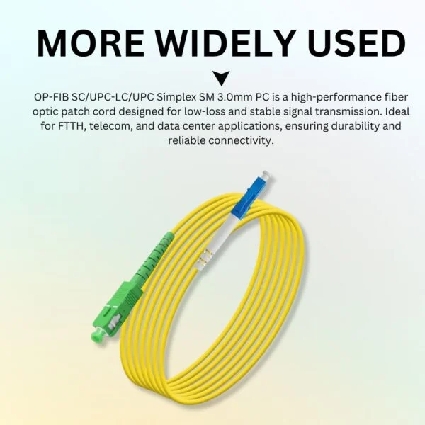 OptiLink OP-FIB SC/UPC-LC/UPC SIMPLEX-SM-3.0mm-PC-1mtr. 2