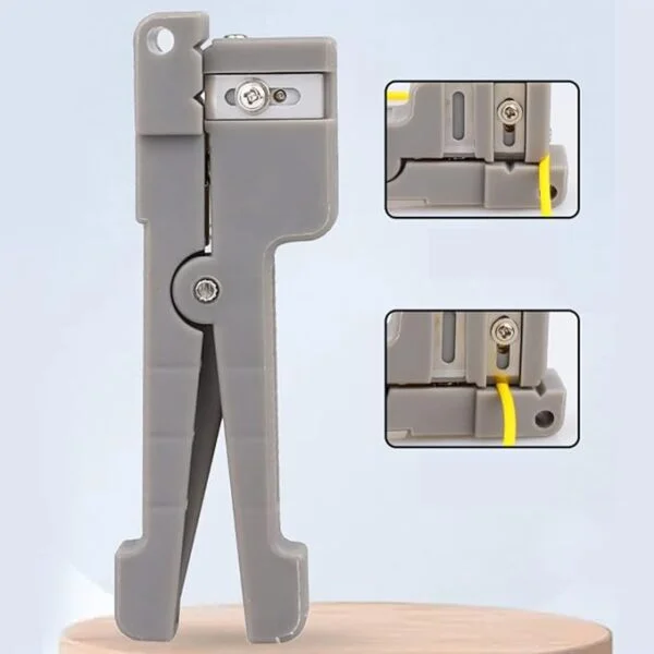 Coaxial Cable Stripper, 45-163 Fiber Optic Jacket Stripper Coaxial Stripper Cable Stripping Cutter Tool Wire Stripping Tool, Wire Strippers 5